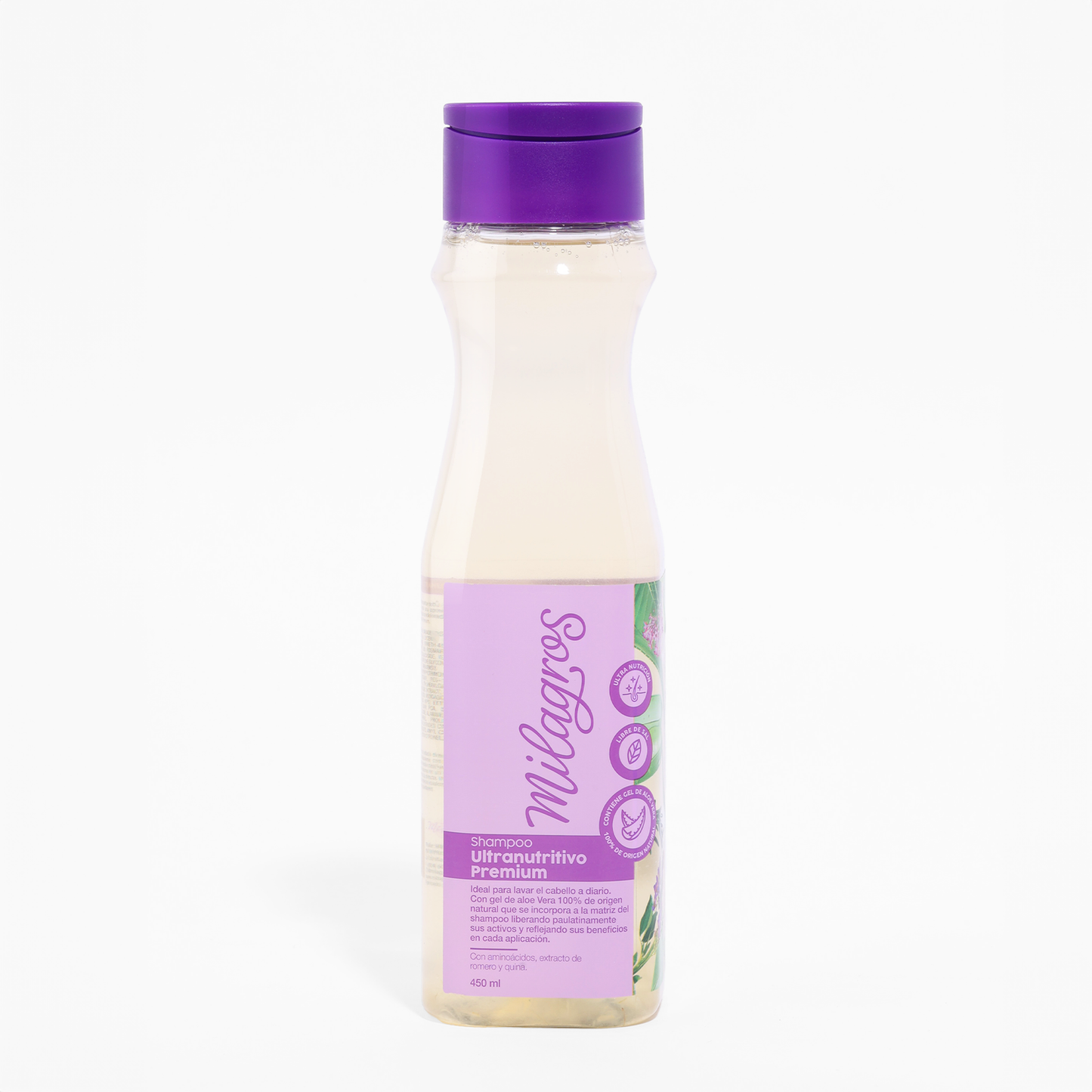 Milagros - Shampoo Ultra Nutritivo Premium (con aloe vera) 450mL
