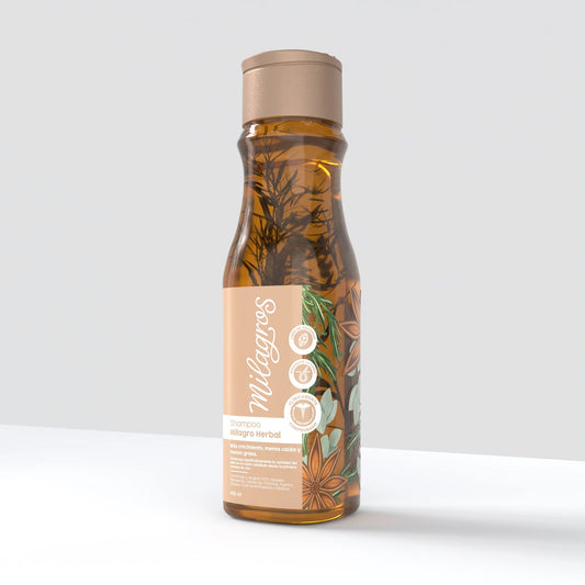 Milagros - Shampoo Milagro Herbal (con romero y jengibre) 450mL