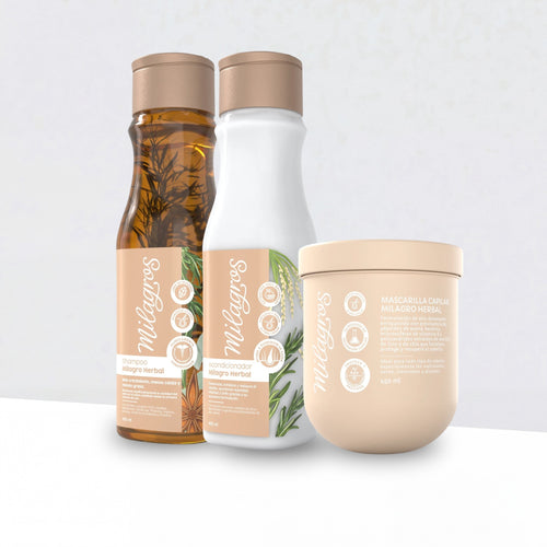 Milagros - Kit Crecimiento, control Grasa y Caída