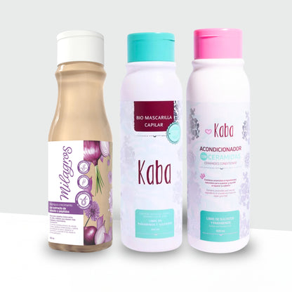 Kaba/Milagros - Kit Crecimiento, Reparación e Hidratación Intensiva