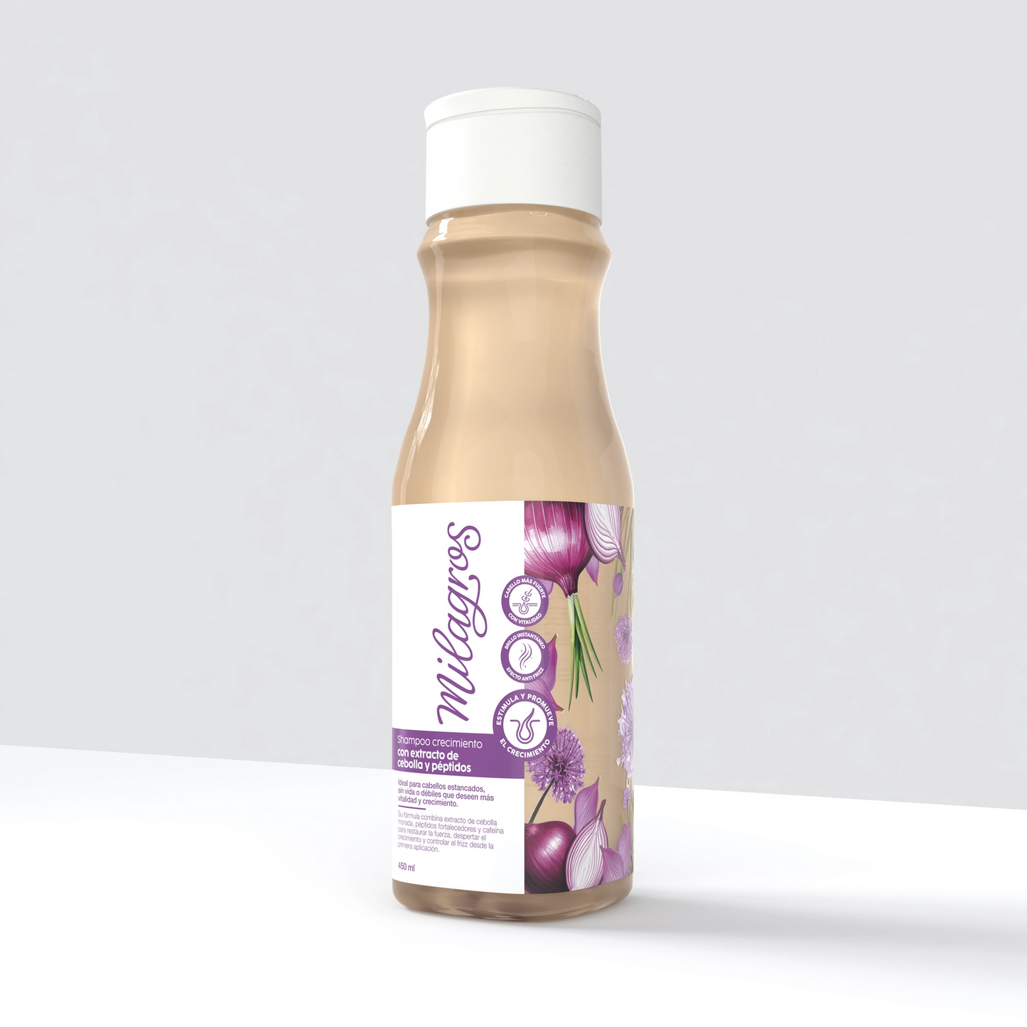 Shampoo de crecimiento con cebolla y péptidos Milagros