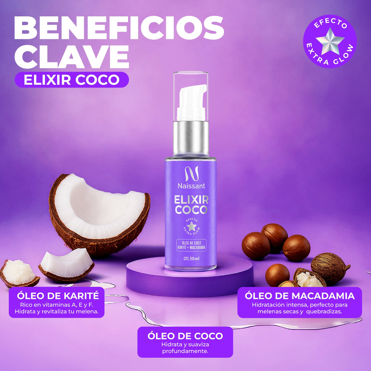 Naissant - Elixir Aceite de Coco 120ml